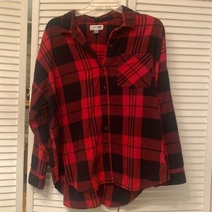 Old Navy "Boyfriend" Flannel Shirt Size XXL